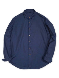Indigo Oxford Coin Pocket Cotton Shirt