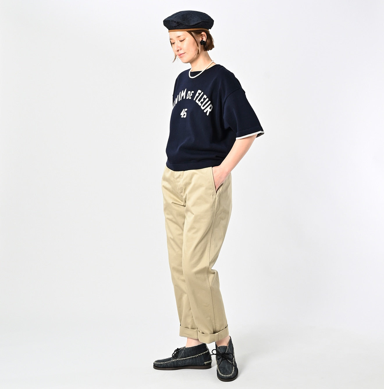 Chino Crosby Slacks MEN Female Model