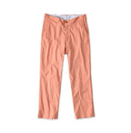 Cotton Linen OX Stretch Crosby Slacks Orange Chambray