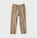Cotton Linen OX Stretch Crosby Slacks Brown Chambray
