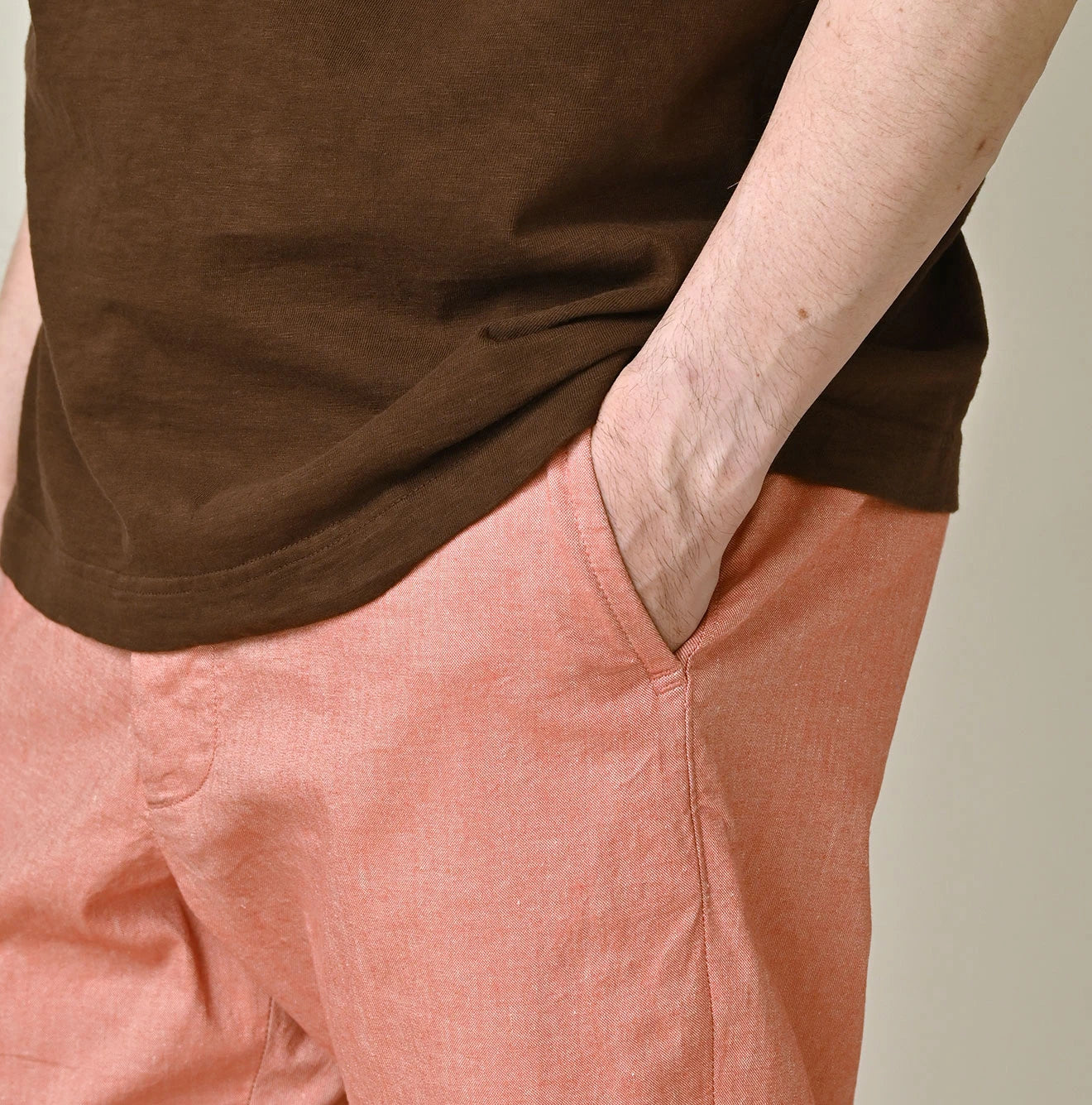 Cotton Linen OX Stretch Crosby Slacks