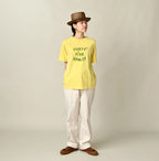 Cotton Linen OX Stretch Crosby Slacks Female Model
