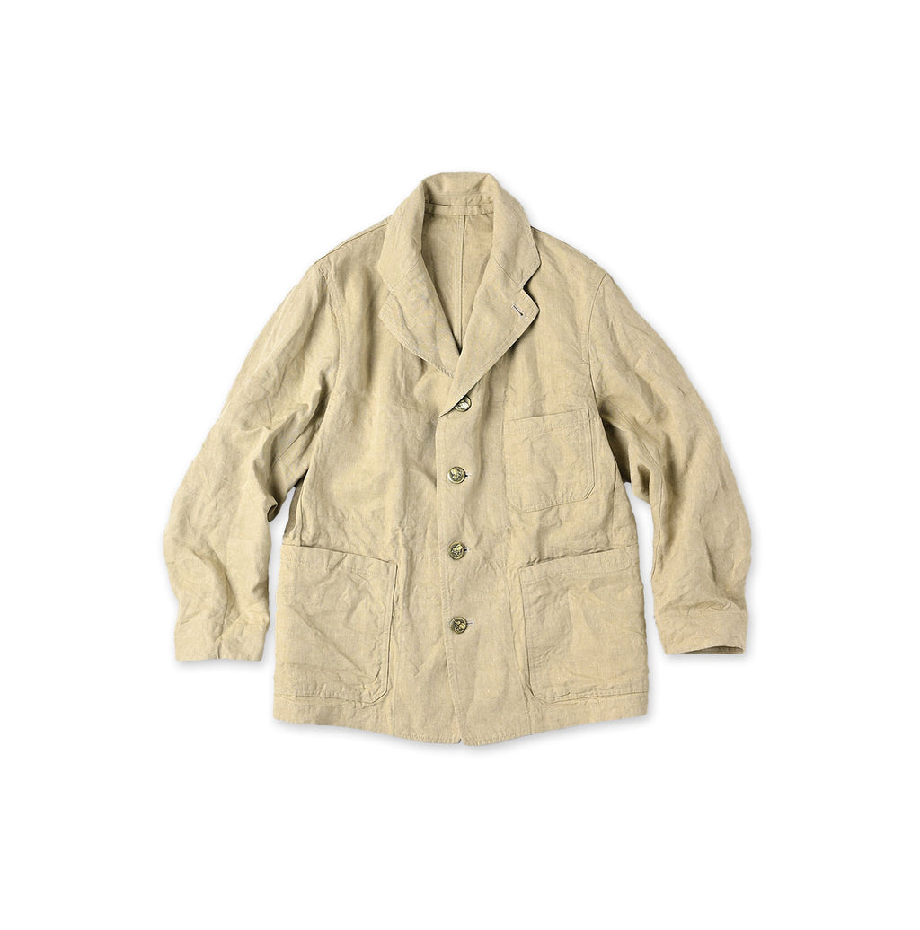 Linen Cloth Nîmes Jacket Beige Chambray