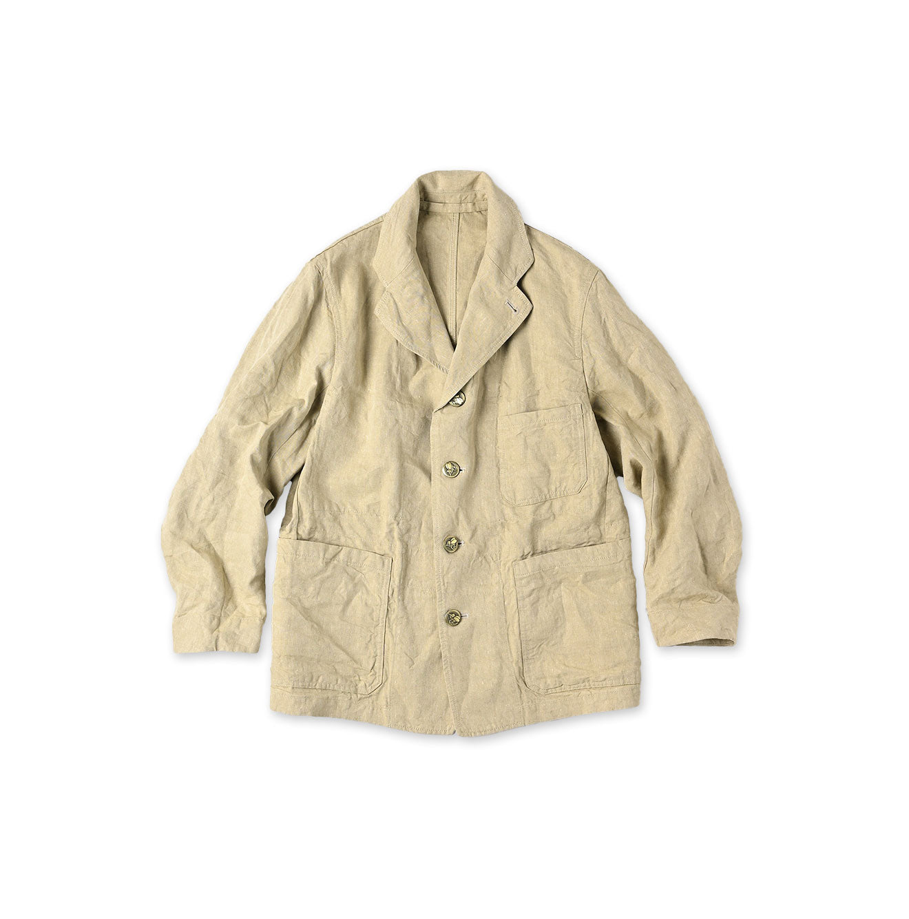 Linen Cloth Nîmes Jacket Beige Chambray