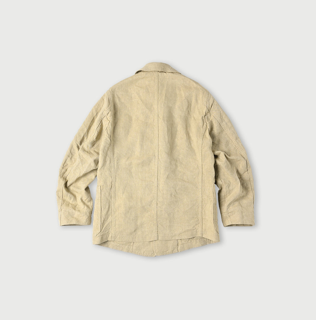 Linen Cloth Nîmes Jacket Back