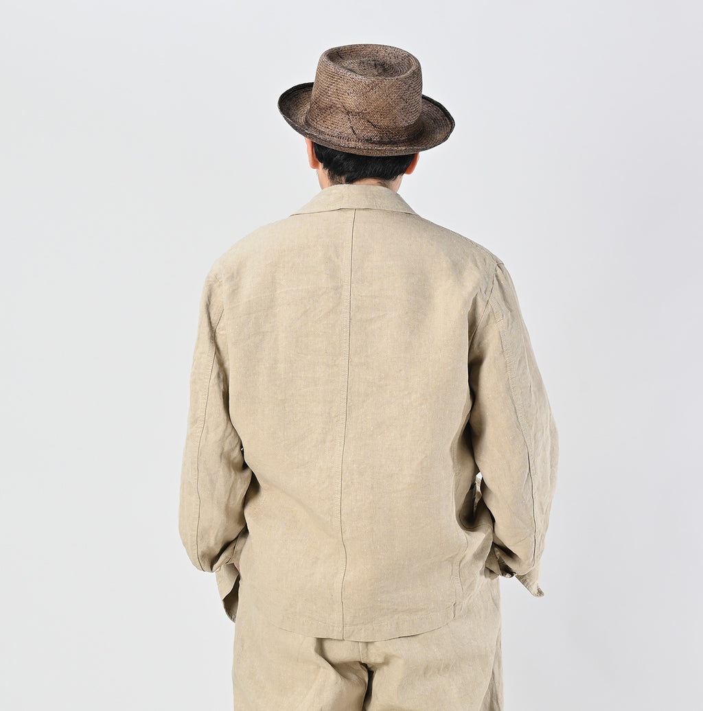Linen Cloth Nîmes Jacket Male Model