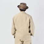 Linen Cloth Nîmes Jacket Male Model