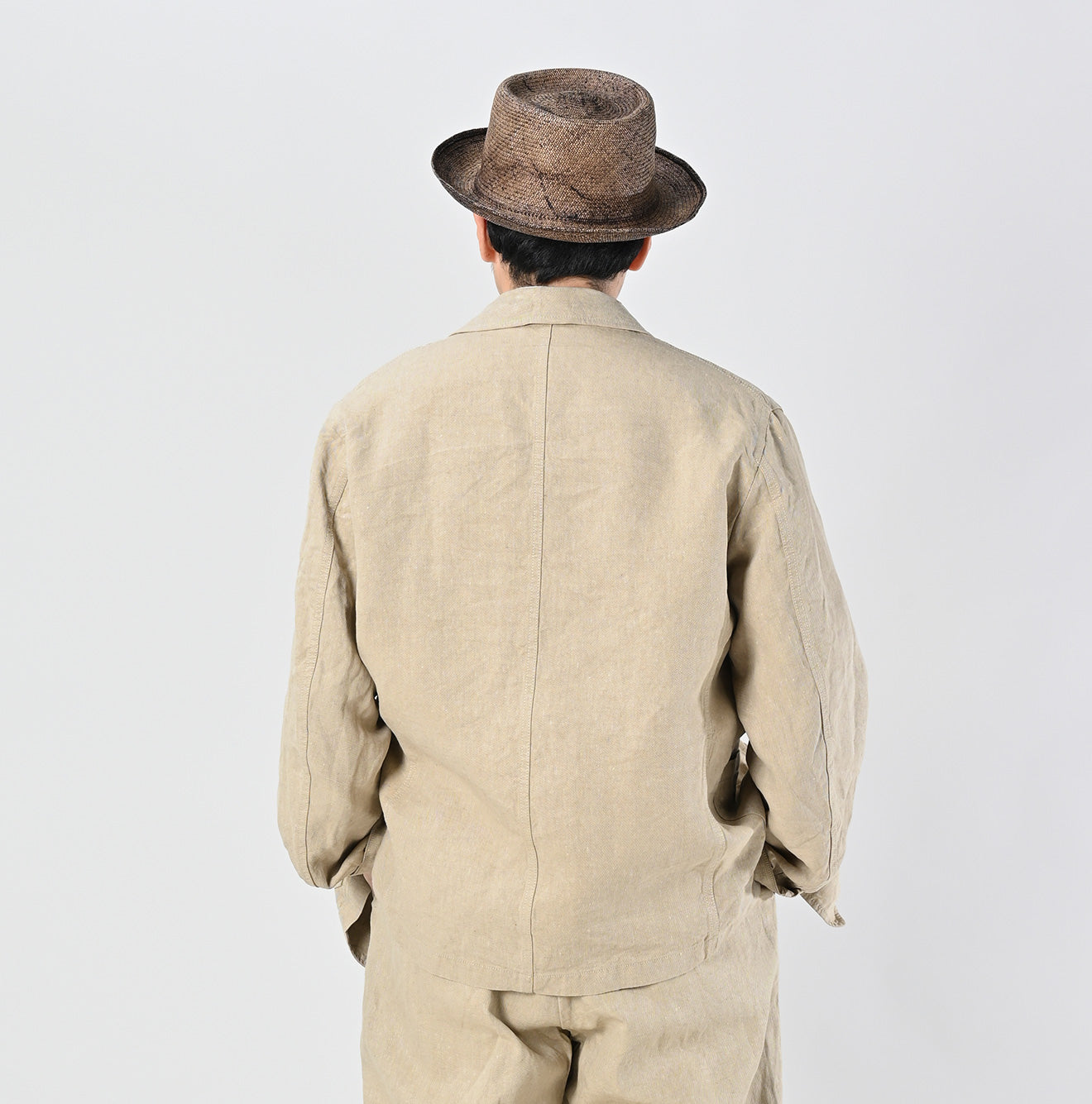 Linen Cloth Nîmes Jacket Male Model
