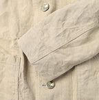 Linen Cloth Nîmes Jacket Detail