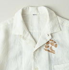 Indian Linen Gold Leaf Print LeiLei Shirt MEN