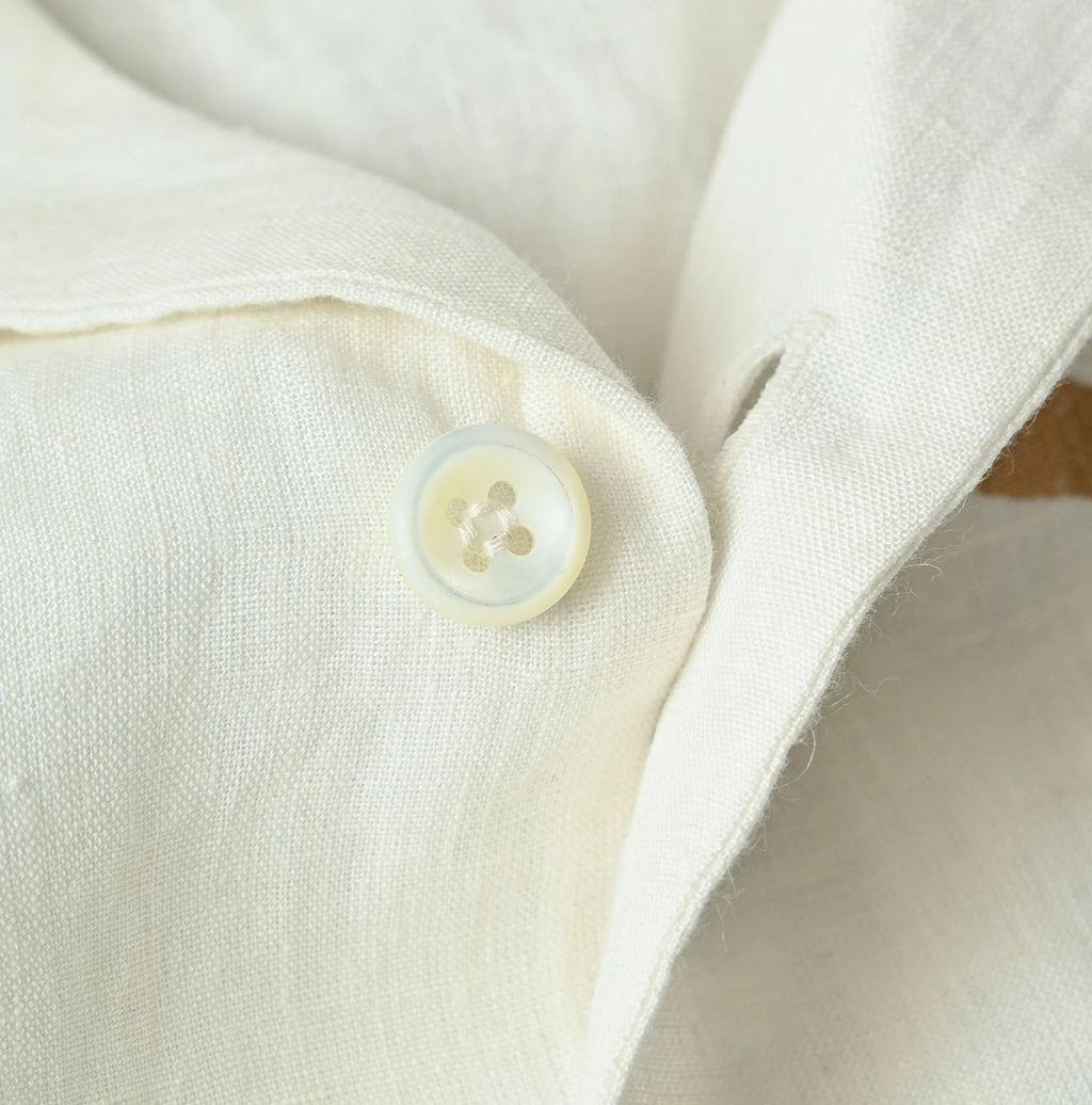 Indian Linen Gold Leaf Print LeiLei Shirt MEN