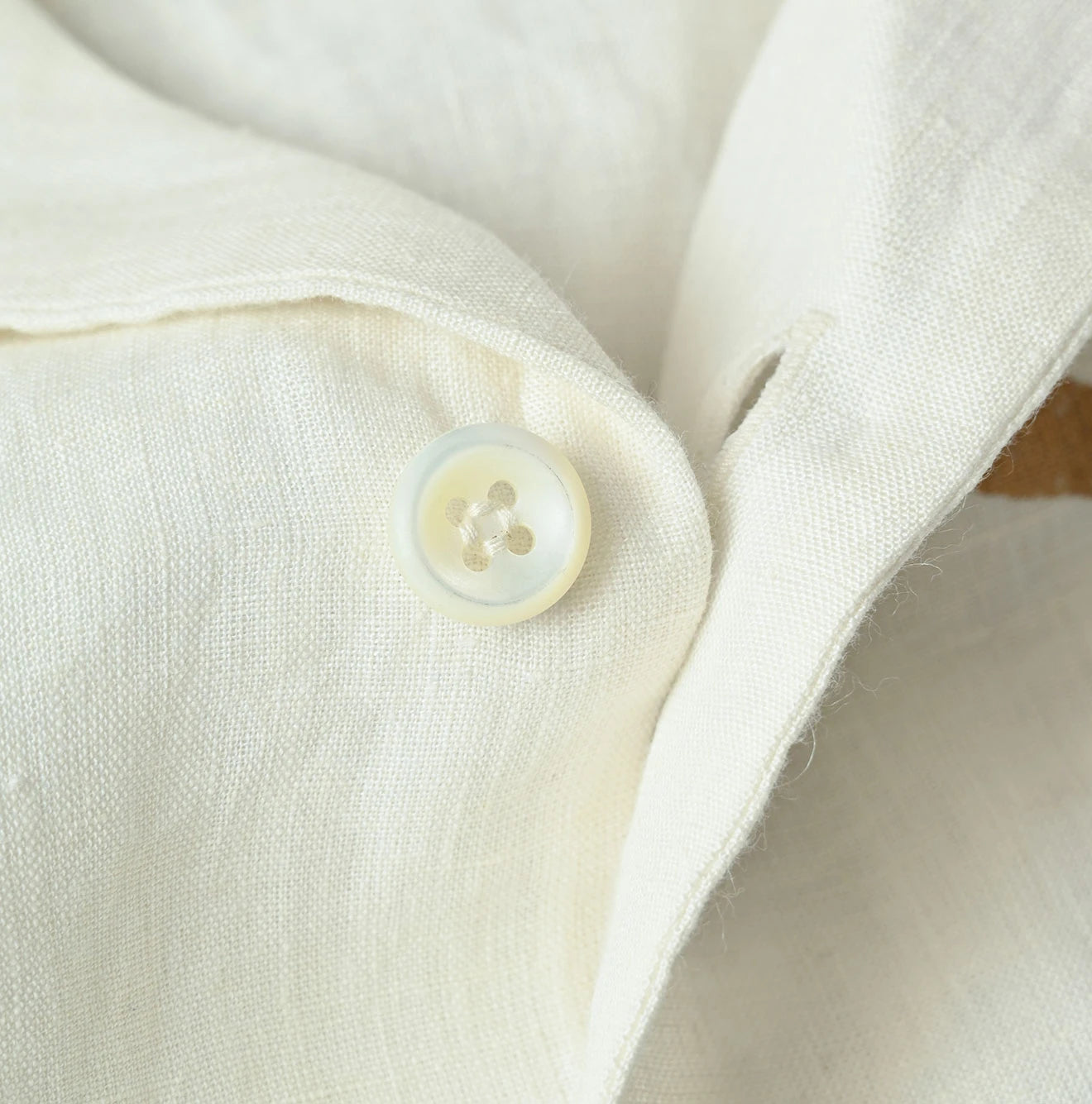 Indian Linen Gold Leaf Print LeiLei Shirt MEN
