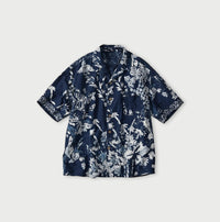 Indigo Hira Palampore Print LeiLei Shirt MEN
