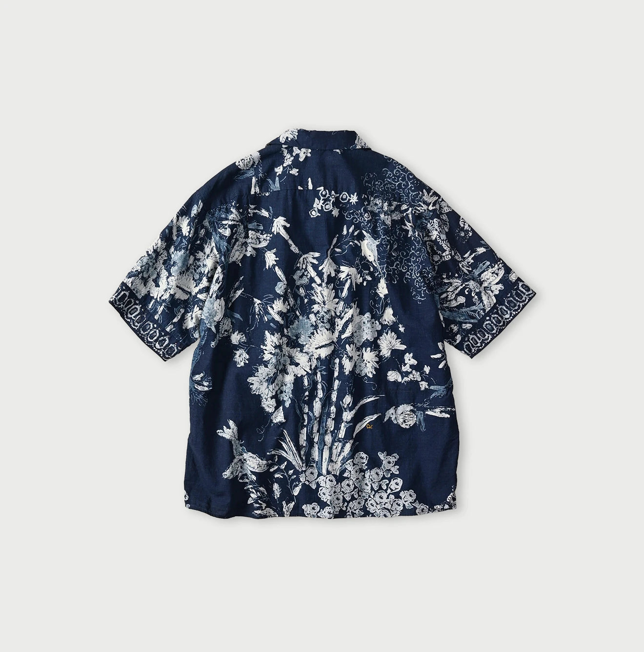 Indigo Hira Palampore Print LeiLei Shirt MEN