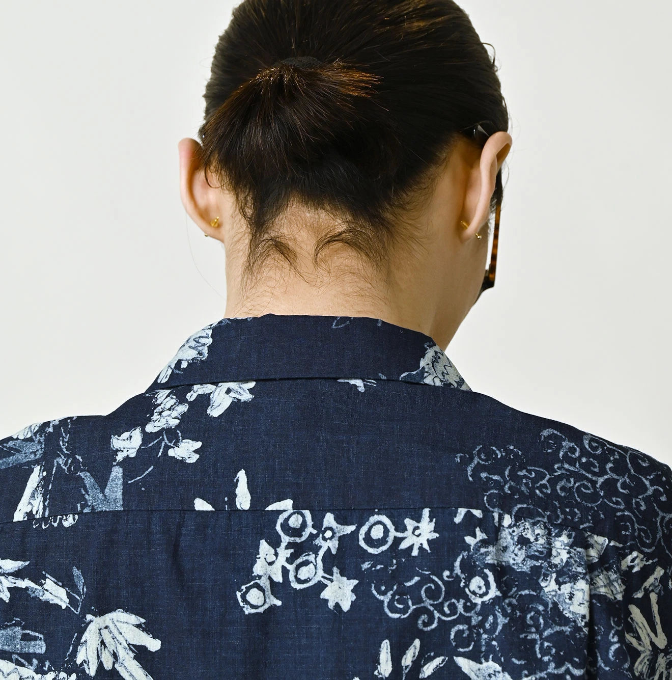 Indigo Hira Palampore Print LeiLei Shirt MEN