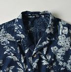 Indigo Hira Palampore Print LeiLei Shirt MEN