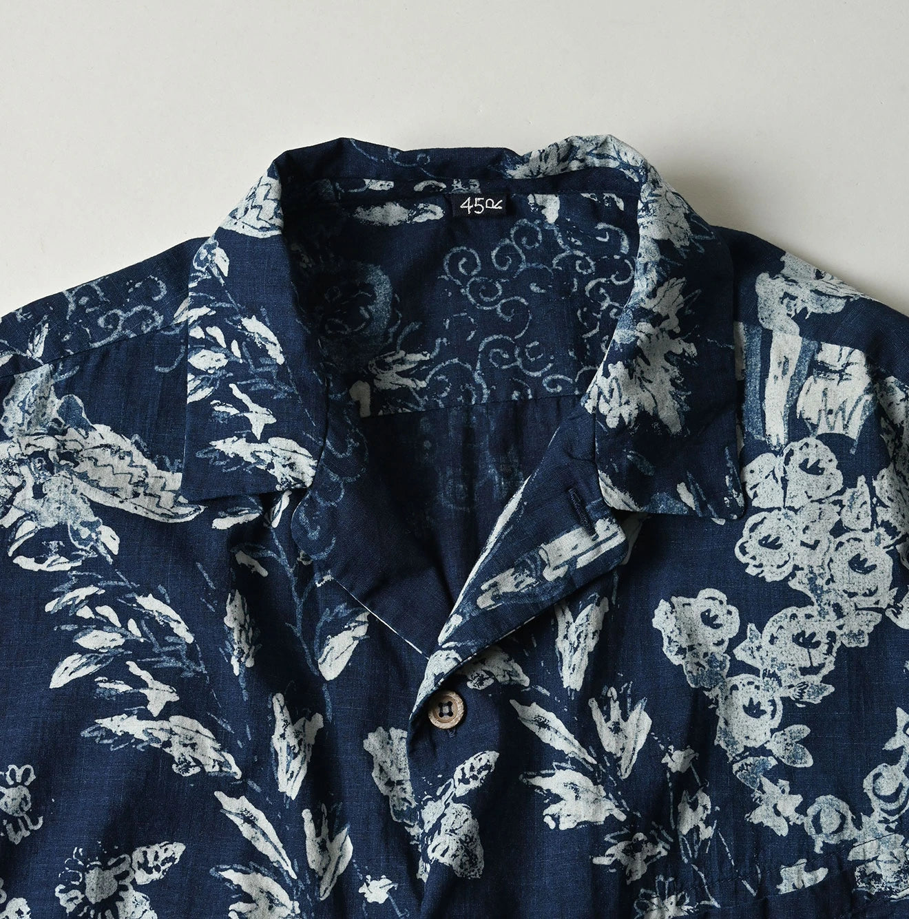 Indigo Hira Palampore Print LeiLei Shirt MEN
