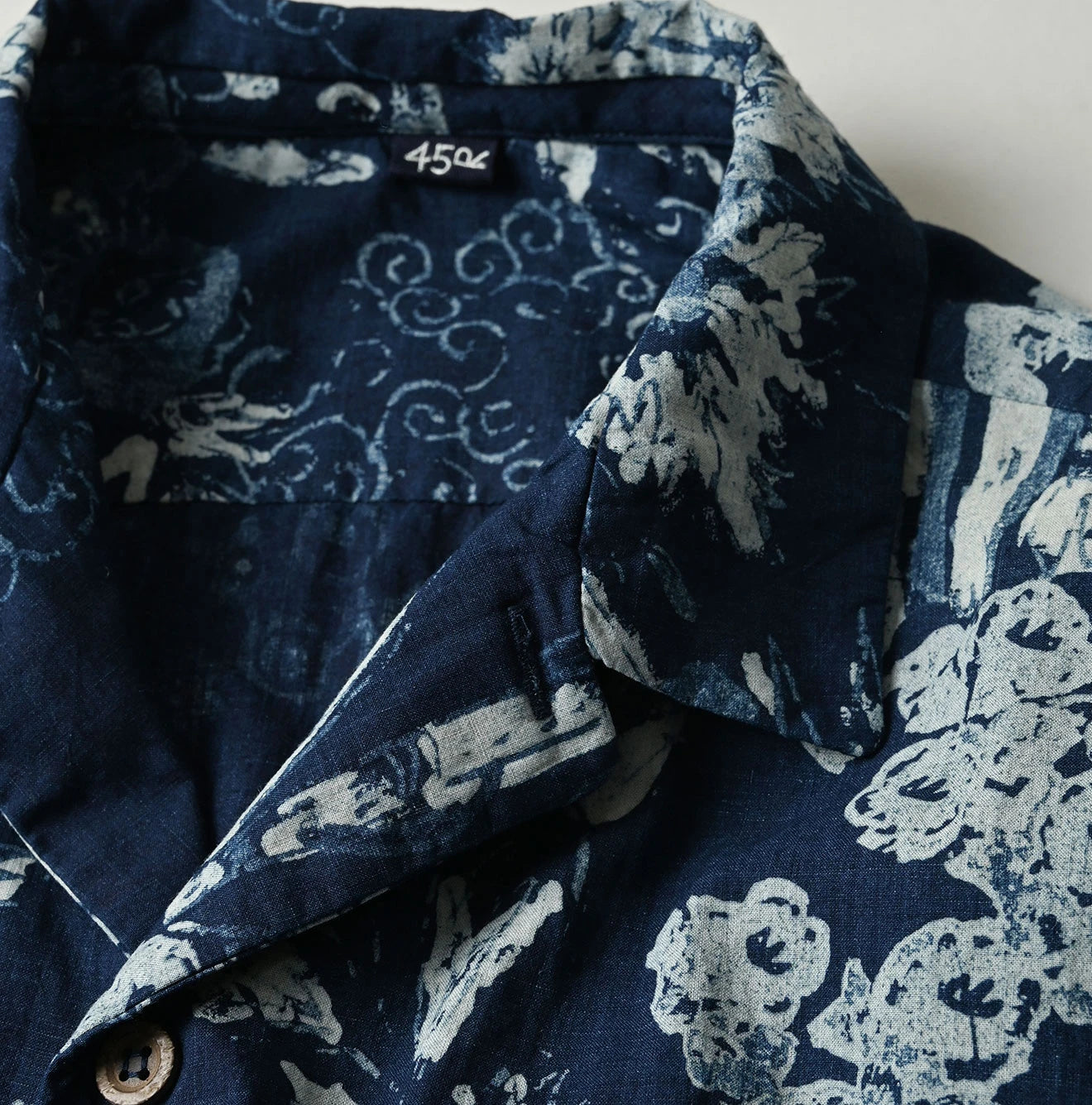 Indigo Hira Palampore Print LeiLei Shirt MEN