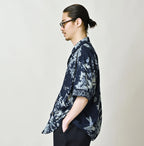 Indigo Hira Palampore Print LeiLei Shirt MEN
