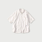 Weft Satin  Ocean Short Sleeve Shirt MEN