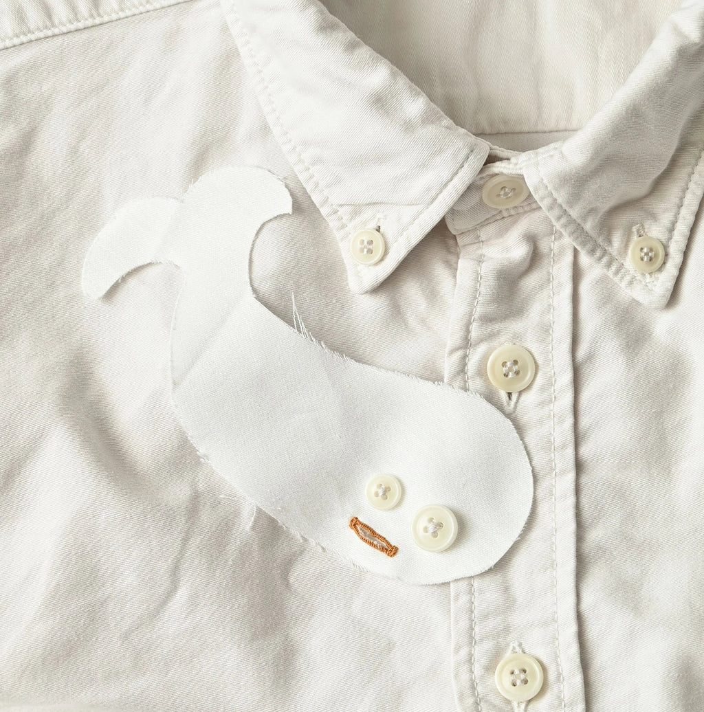 Weft Satin  Ocean Short Sleeve Shirt MEN