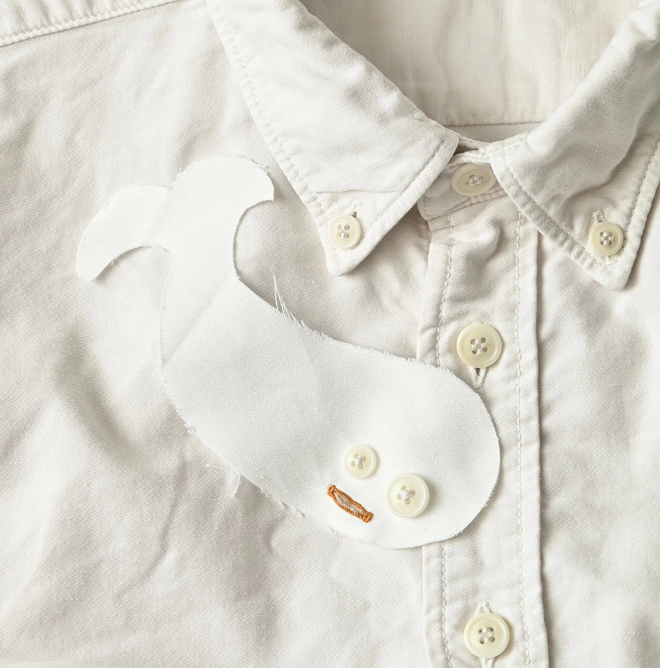 Weft Satin  Ocean Short Sleeve Shirt MEN