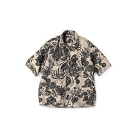 Linen Lotus Print LeiLei Shirt MEN