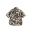 Linen Lotus Print LeiLei Shirt MEN Brown