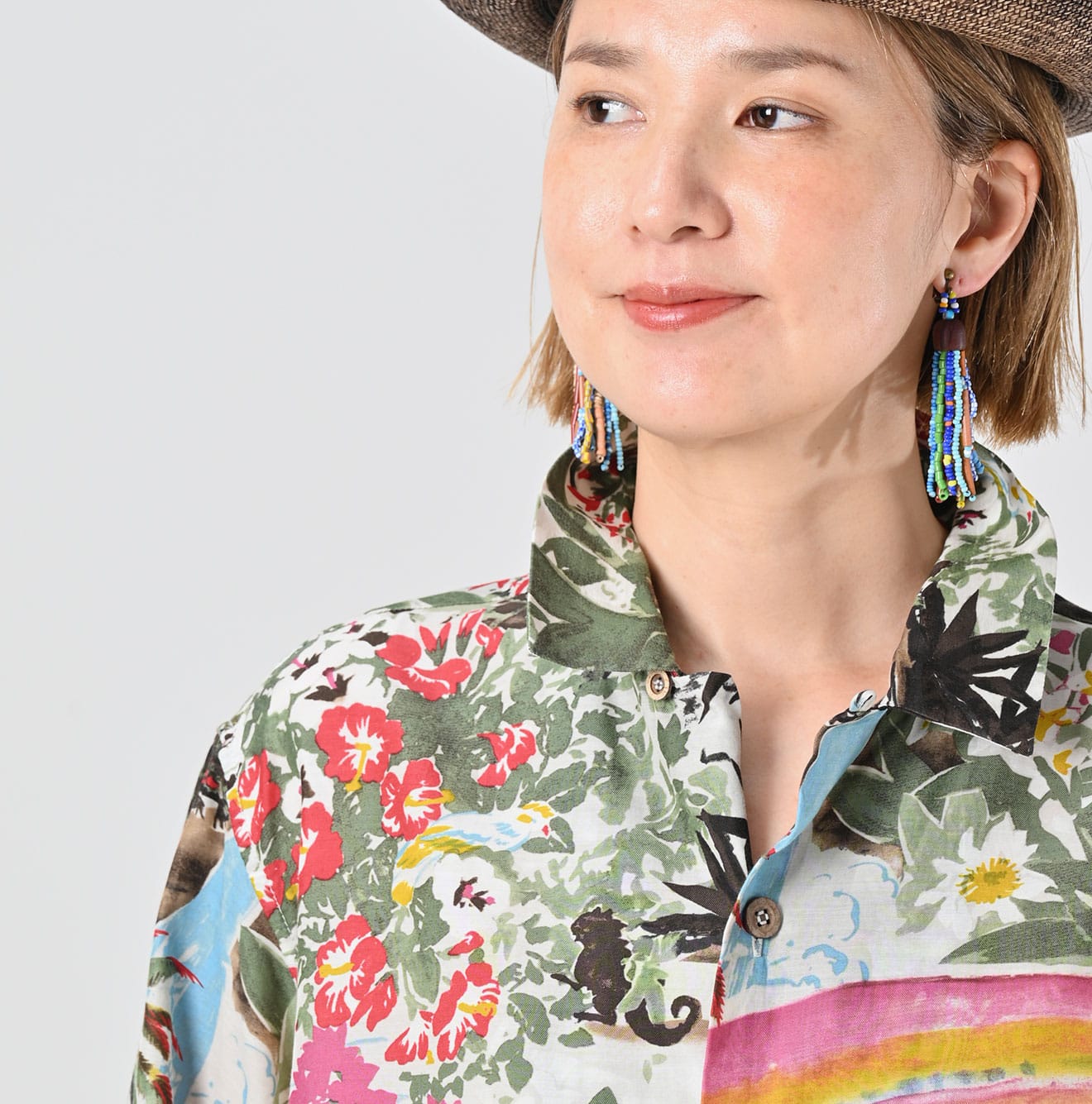 Irie Aloha Print LeiLei Shirt MEN Detail