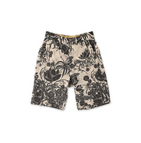 Linen Lotus Print Nîmes Short Pants MEN