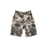 Linen Lotus Print Nîmes Short Pants MEN Brown