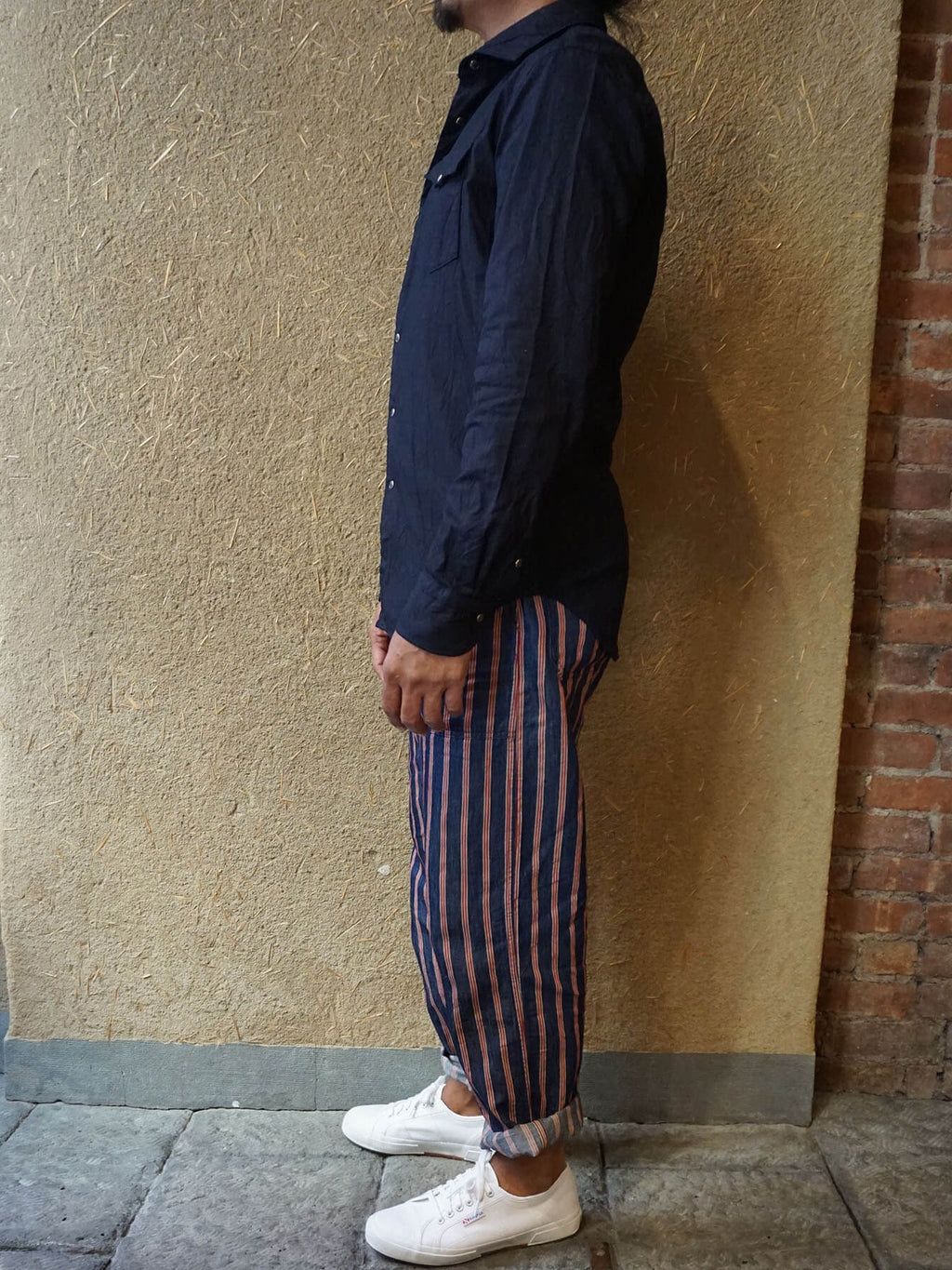Indigo Zimba Cotton Eastern Shirt