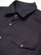 Indigo Zimba Cotton Eastern Shirt