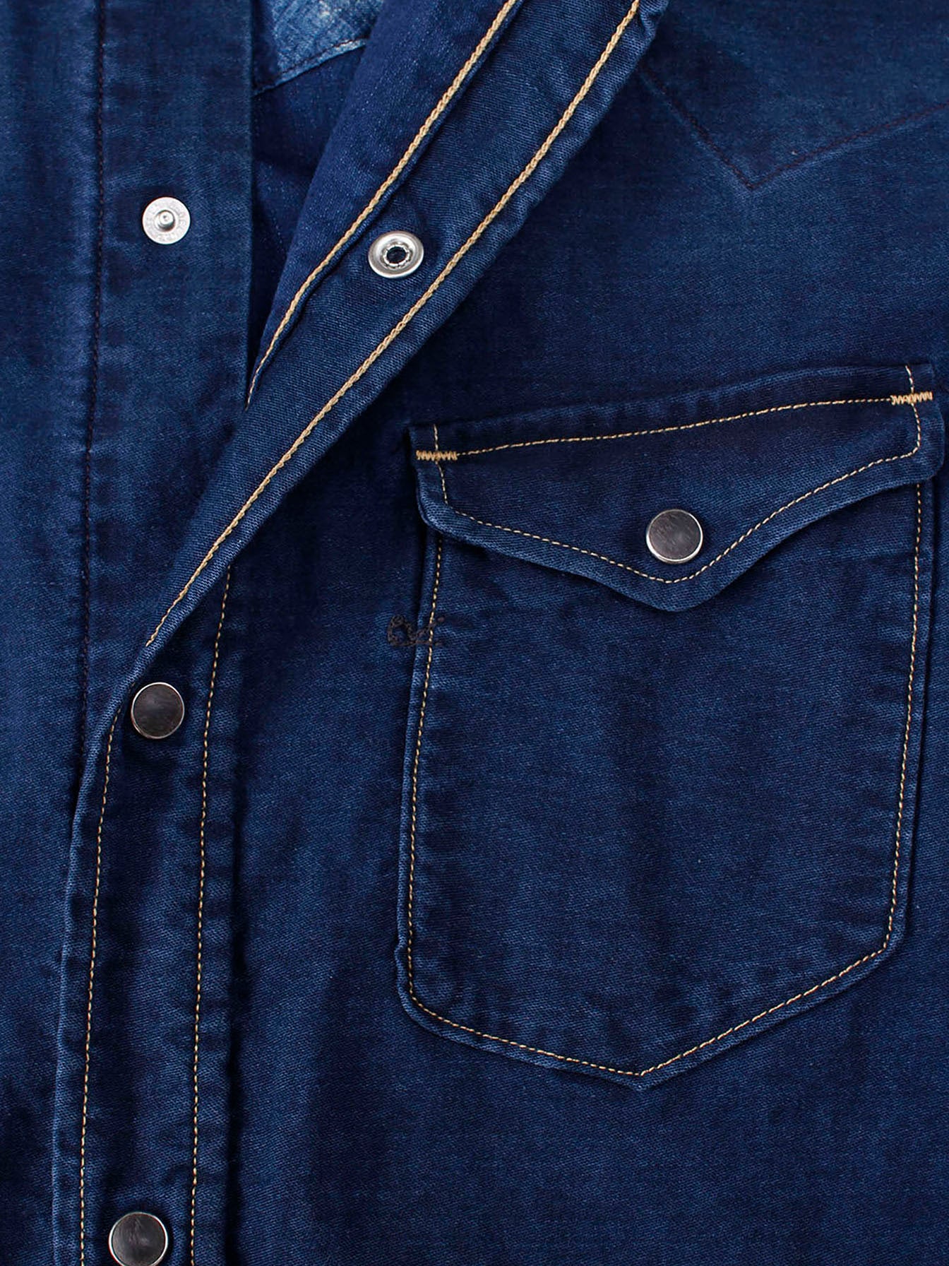 Ai Nando Awa Satin Cotton Eastern Shirt Distress