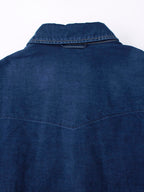 Ai Nando Awa Satin Cotton Eastern Shirt Distress