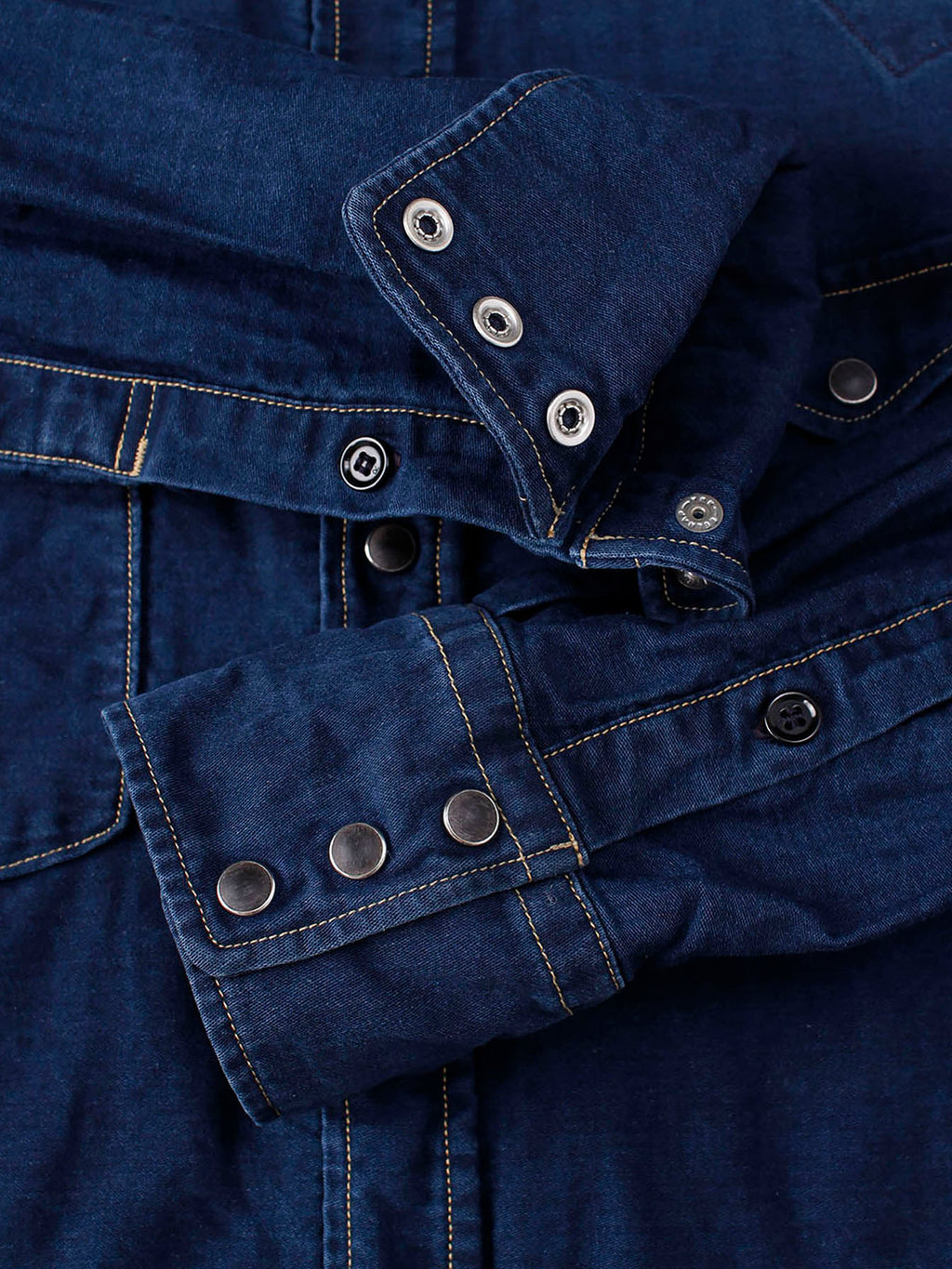 Ai Nando Awa Satin Cotton Eastern Shirt Distress