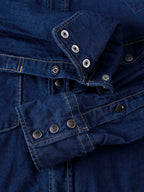 Ai Nando Awa Satin Cotton Eastern Shirt Distress