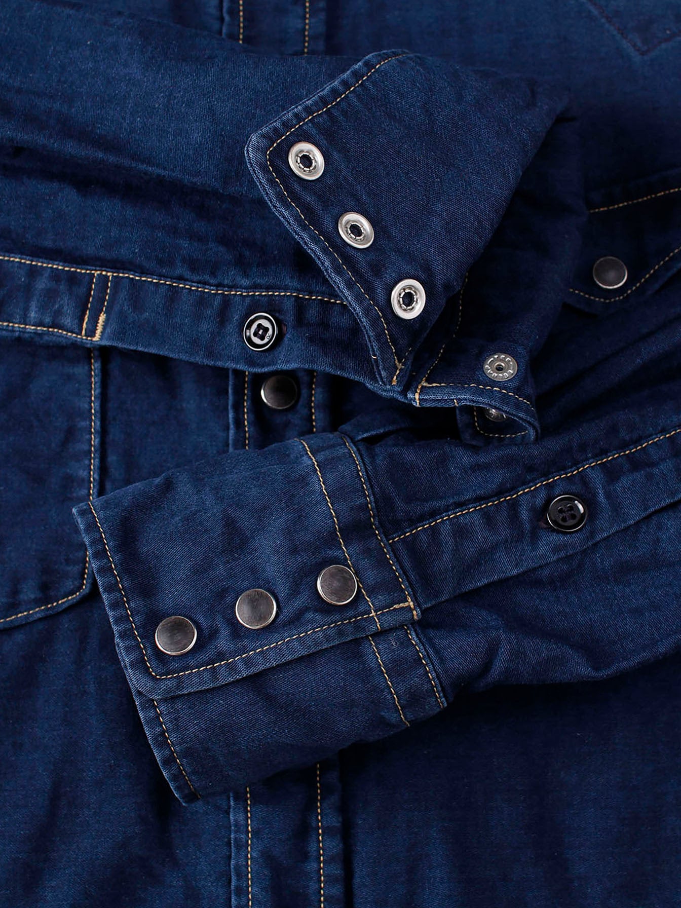 Ai Nando Awa Satin Cotton Eastern Shirt Distress