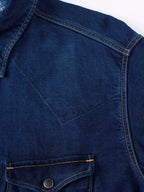 Ai Nando Awa Satin Cotton Eastern Shirt Distress