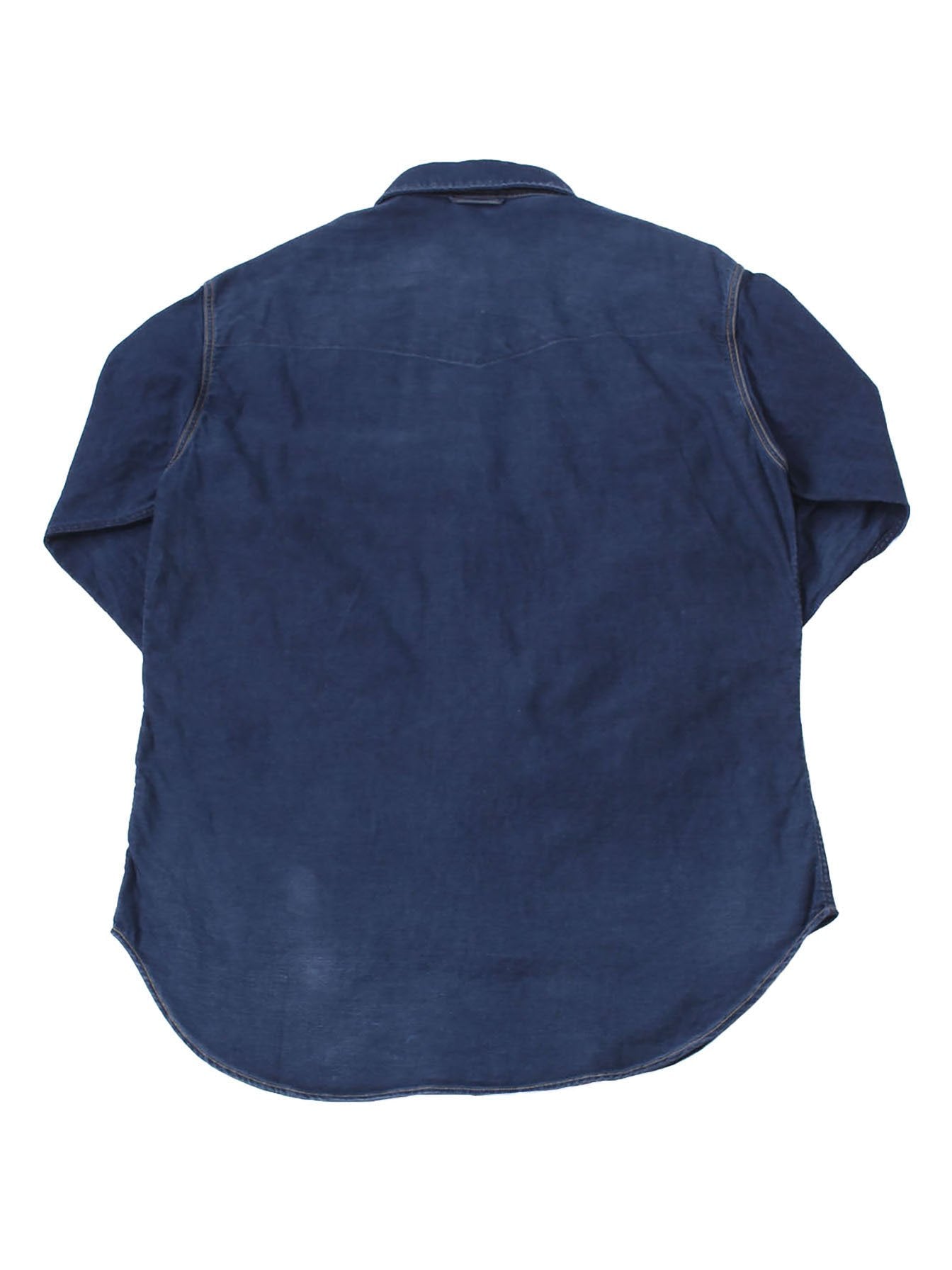 Ai Nando Awa Satin Cotton Eastern Shirt Distress