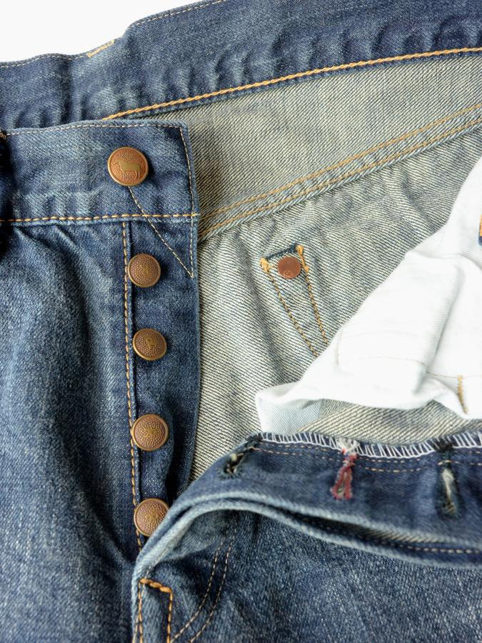 Aihiko Cotton 0815 Distress Denim Pants