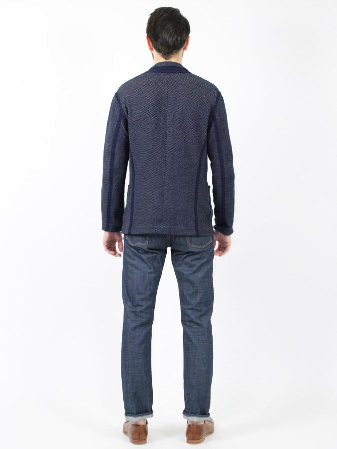 Indigo Cotton Kachin Hikohime One Wash Denim Pants