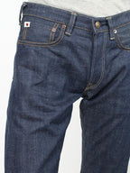 Indigo Cotton Kachin Hikohime One Wash Denim Pants