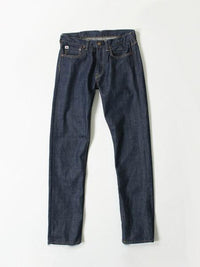 Indigo Cotton Kachin Hikohime One Wash Denim Pants