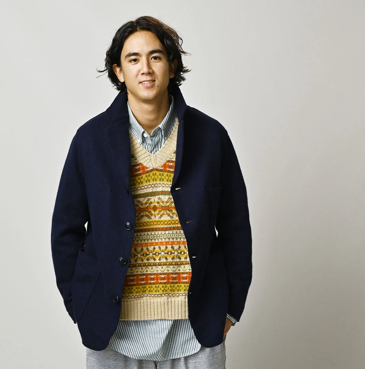 Jersey Melton Nîmes Jacket