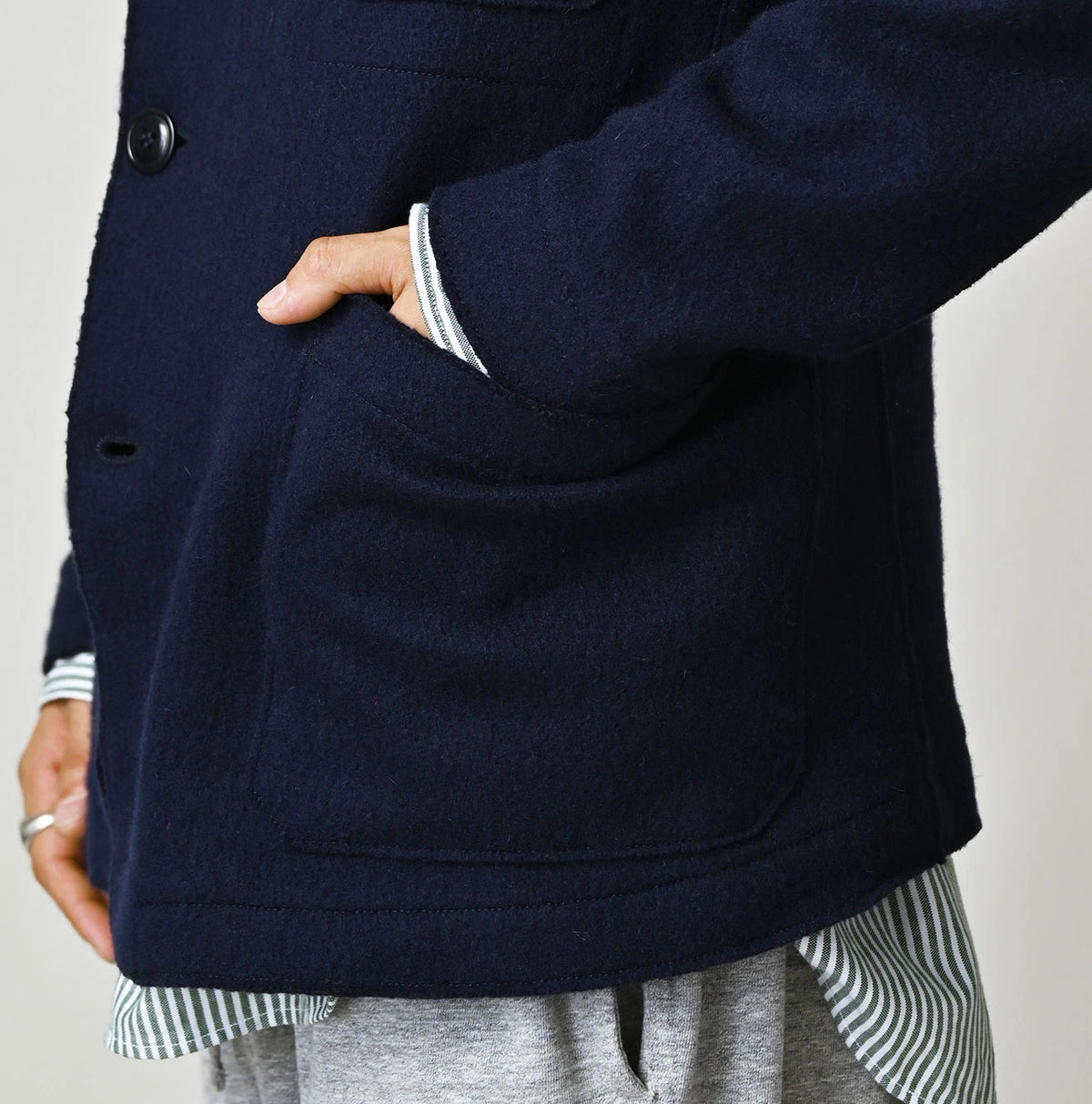 Jersey Melton Nîmes Jacket
