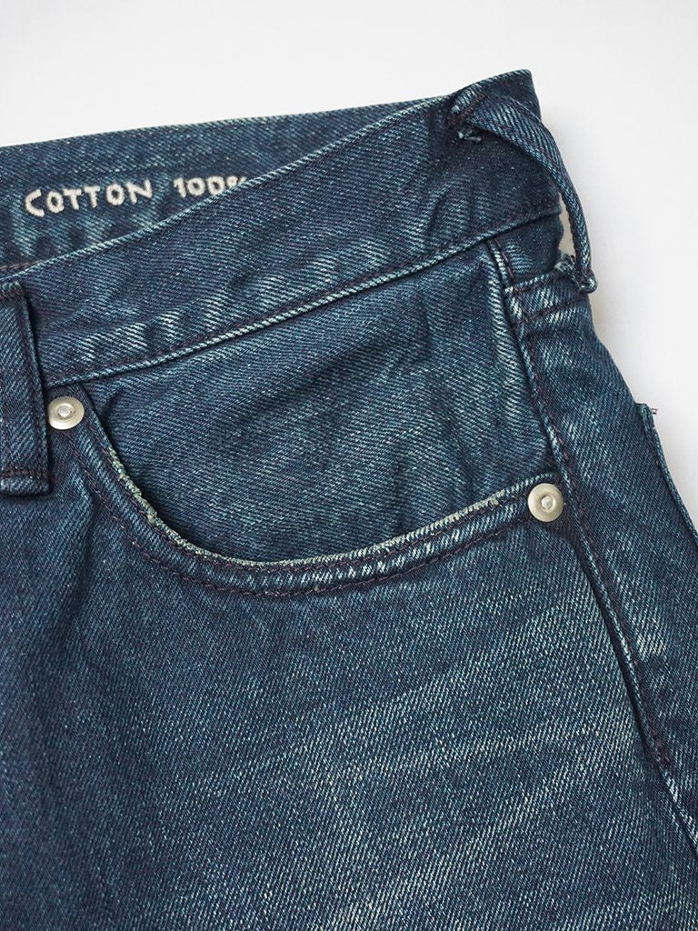 Okome Cotton Nando x Nando Front River Distressed Denim Pants