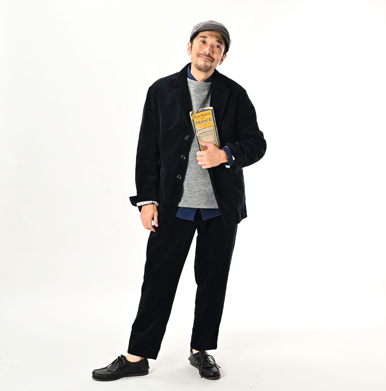 Selvedge Corduroy Miyuki Jacket Male Model