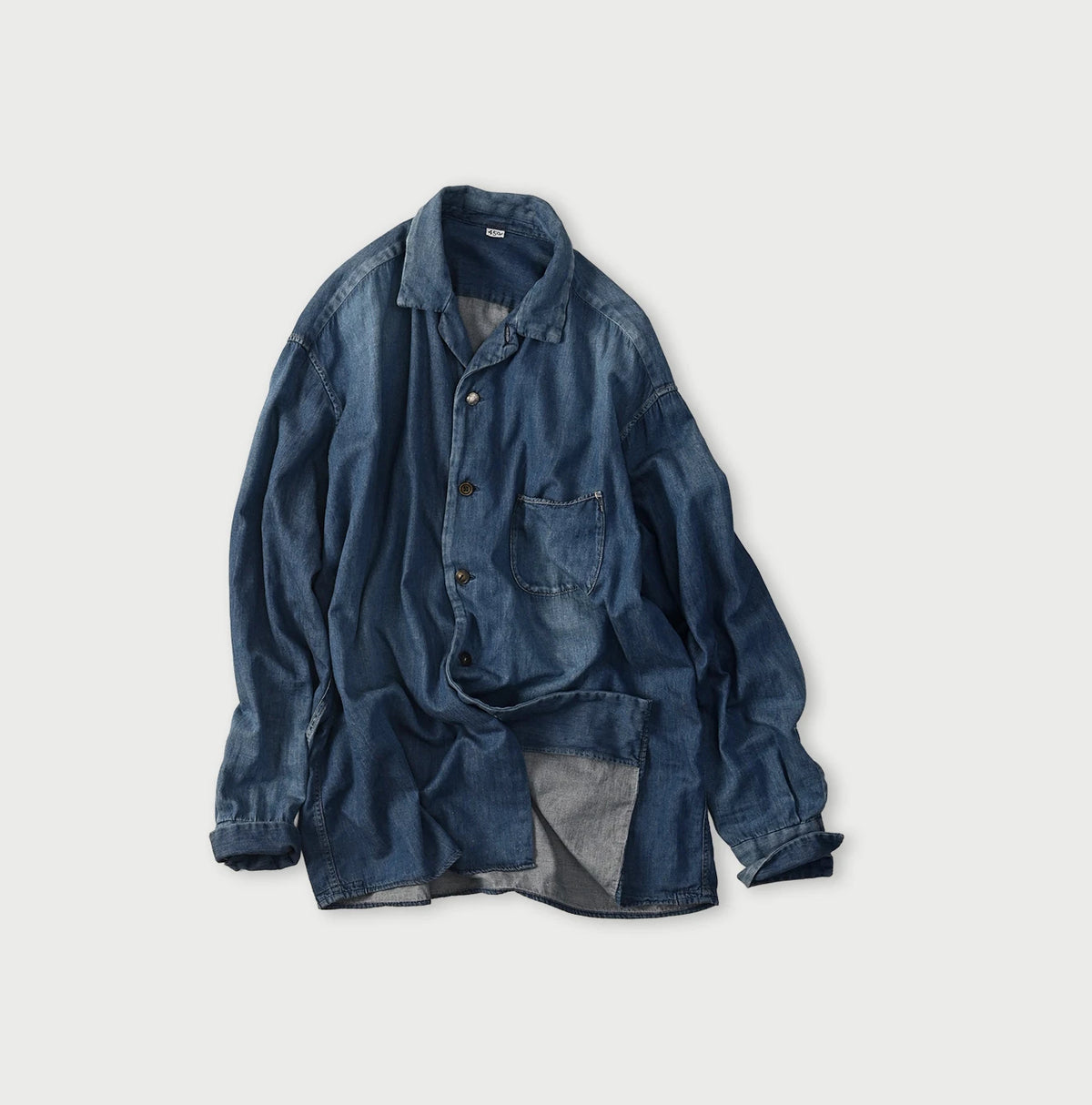 4.5 oz Shirt Denim Marshal Shirt Distressed
