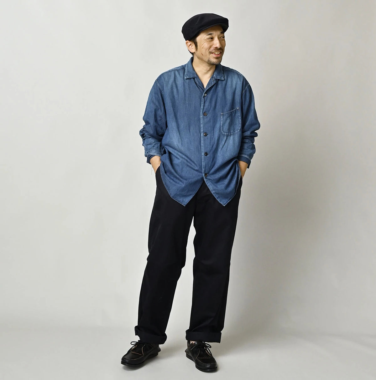 4.5 oz Shirt Denim Marshal Shirt Distressed
